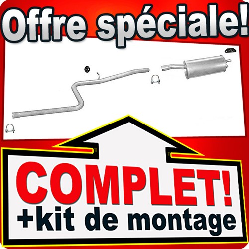 Ligne pot échappement pour - pot,