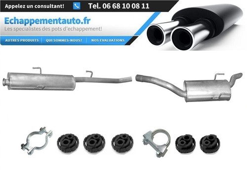 échappement central - central, +